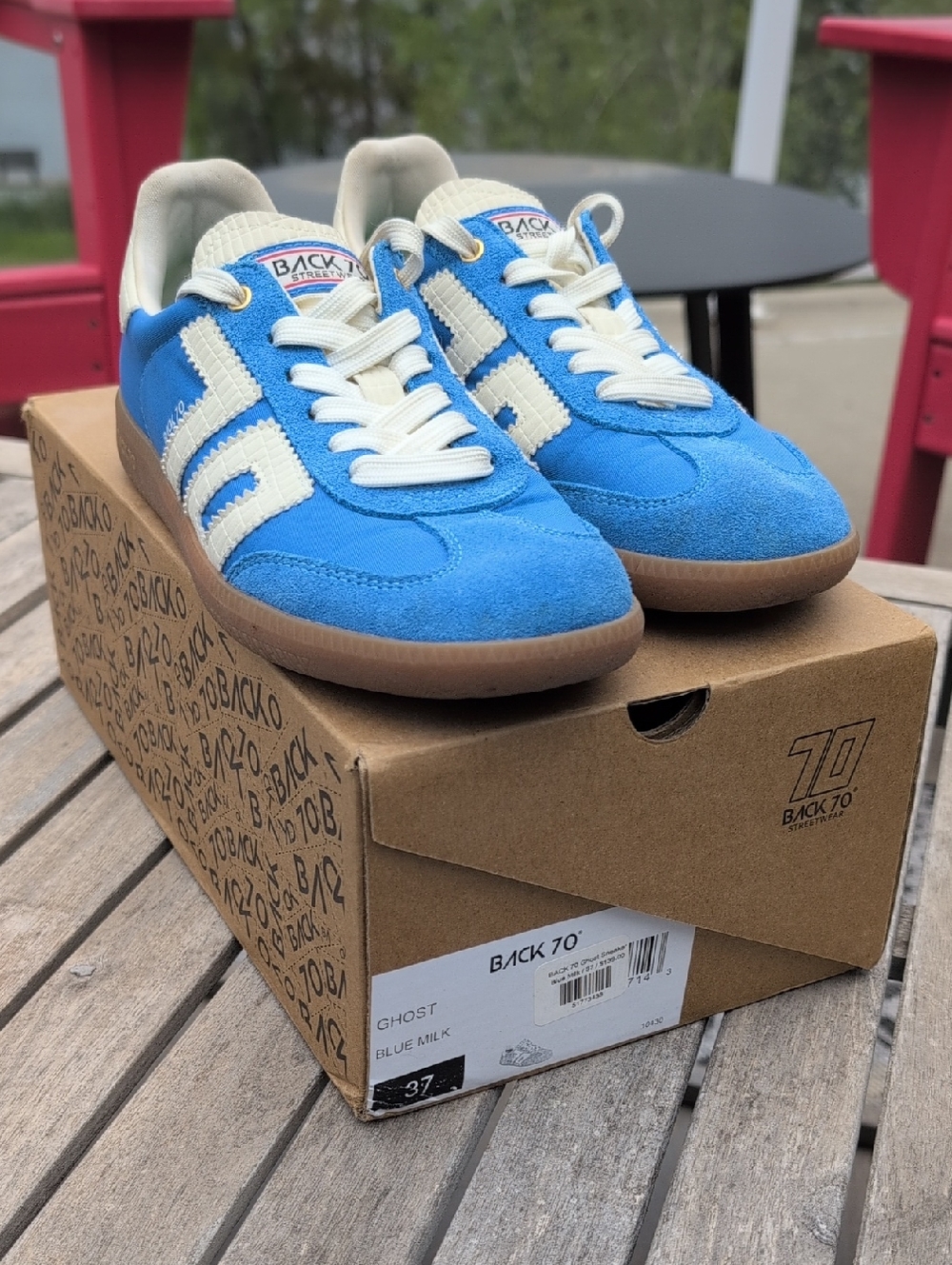 Back 70 Ghost Sneakers Blue Milk 37